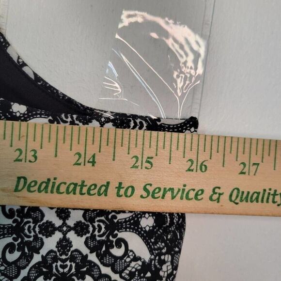 Torrid Black and White Patterned Blouse - Picture 9 of 13